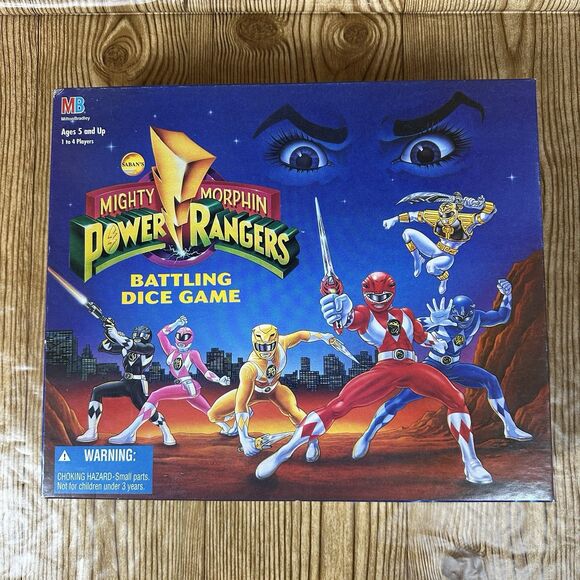 Vintage Power Rangers Battling Dice Game Rare Milton Bradley 1994‎ Complete - Picture 2 of 16
